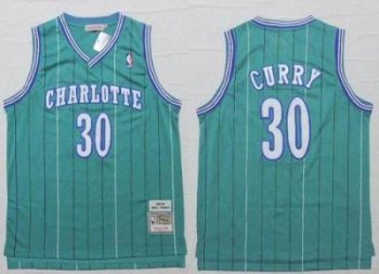 Hornets #30 Dell Curry Light Blue Throwback Stitched NBA Jersey