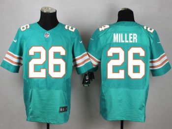 Nike Dolphins #26 Lamar Miller Aqua Green Alternate Men's Stitched NFL Elite Jersey