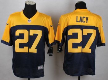 Nike Packers #27 Eddie Lacy Navy Blue Alternate Men's Stitched NFL New Elite Jersey