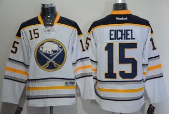 Sabres #15 Jack Eichel White Stitched NHL Jersey