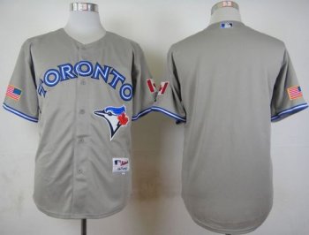 Blue Jays Blank Grey Road Cool Base 2012 Stitched Baseball Jersey