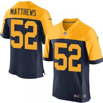 Nike Packers #52 Clay Matthews Navy Blue Alternate Men's Stitched NFL New Elite Jersey