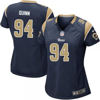 Women's Nike Rams #94 Robert Quinn Navy Blue Team Color Stitched NFL Elite Jersey