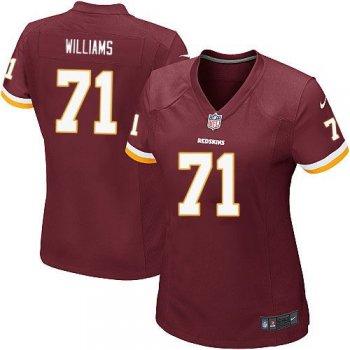 Women's Nike Redskins #71 Trent Williams Burgundy Red Team Color Stitched NFL Elite Jersey