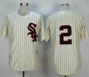 White Sox #2 Nellie Fox Cream Mitchell And Ness 1959 Stitched Baseball Jersey