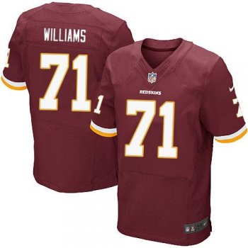 Nike Redskins #71 Trent Williams Burgundy Red Team Color Men's Stitched NFL Elite Jersey