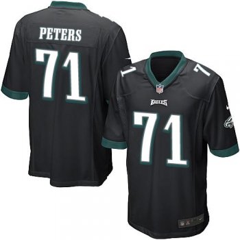 Youth Nike Eagles #71 Jason Peters Black Alternate Stitched NFL Jersey