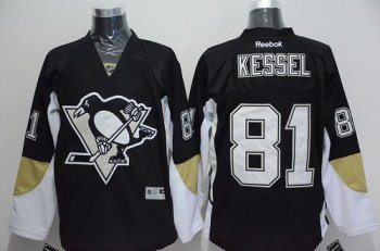 Penguins #81 Phil Kessel Black Home Stitched NHL Jersey