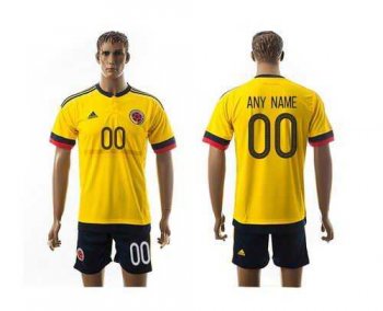 Colombia Personalized Home Soccer Country Jersey