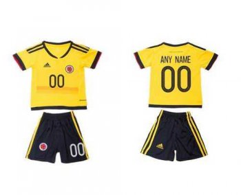 Colombia Personalized Home Kid Soccer Country Jersey