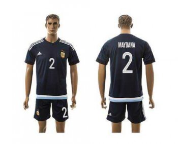 Argentina #2 Maydana Away Soccer Country Jersey