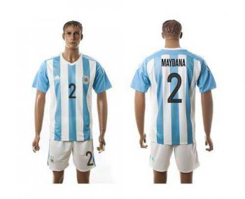 Argentina #2 Maydana Home Soccer Country Jersey