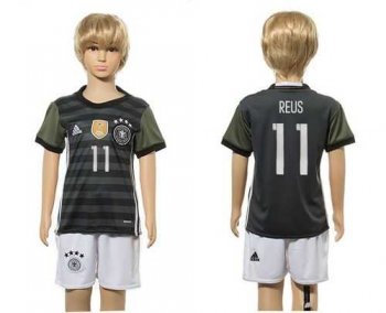 Germany #11 Reus Away Kid Soccer Country Jersey