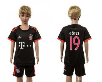 Bayern Munchen #19 Gotze SEC Away Kid Soccer Club Jersey