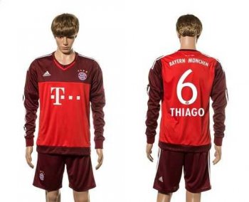 Bayern Munchen #6 Thiago Goalkeeper Long Sleeves Soccer Club Jersey