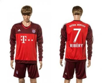 Bayern Munchen #7 Ribery Goalkeeper Long Sleeves Soccer Club Jersey