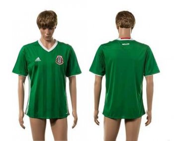 Mexico Blank Green Home Soccer Country Jersey