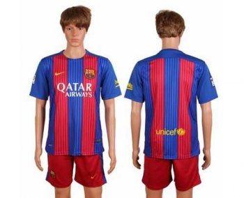 Barcelona Blank Home Soccer Club Jersey