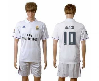 Real Madrid #10 James White Home Soccer Club Jersey