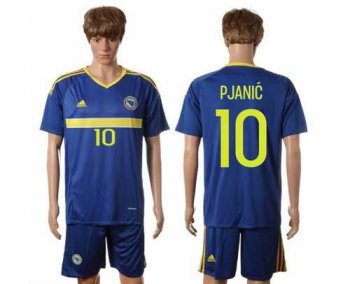 Bosnia Herzegovina #10 Pjanic Home Soccer Country Jersey