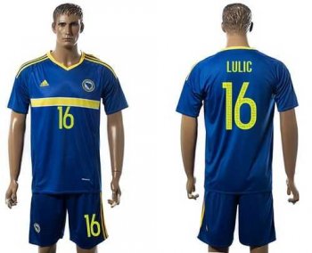 Bosnia Herzegovina #16 Lulic Home Soccer Country Jersey