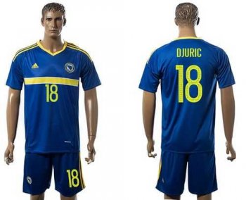 Bosnia Herzegovina #18 Djuric Home Soccer Country Jersey