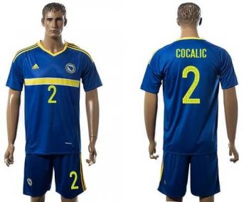 Bosnia Herzegovina #2 Cocalic Home Soccer Country Jersey