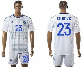 Bosnia Herzegovina #23 Salihovic Away Soccer Country Jersey