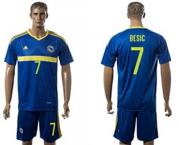 Bosnia Herzegovina #7 Besic Home Soccer Country Jersey