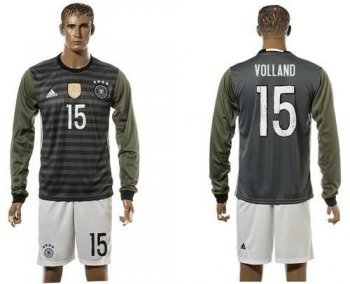 Germany #15 Volland Away Long Sleeves Soccer Country Jersey