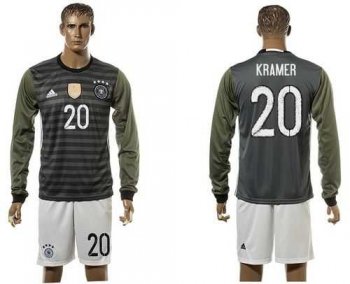 Germany #20 Kramer Away Long Sleeves Soccer Country Jersey