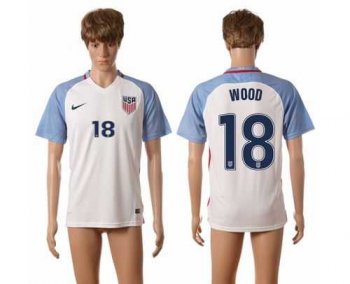 USA #18 Wood Home Soccer Country Jersey