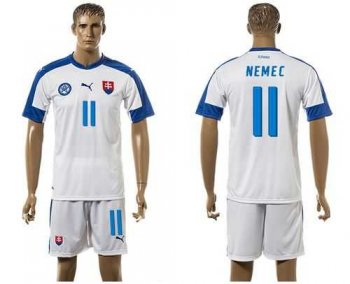 Slovakia #11 Nemec Home Soccer Country Jersey