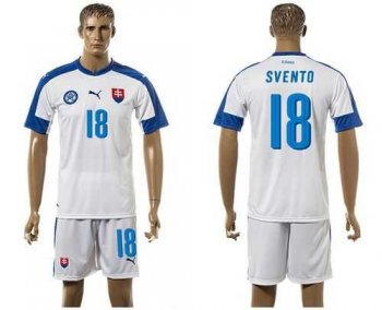 Slovakia #18 Svento Home Soccer Country Jersey