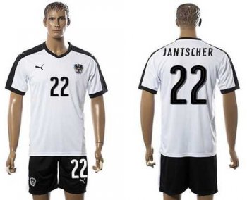 Austria #22 Jantscher White Away Soccer Country Jersey