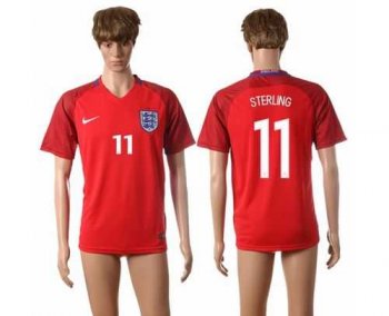 England #11 Sterling Away Soccer Country Jersey