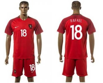 Portugal #18 Raphael Home Soccer Country Jersey