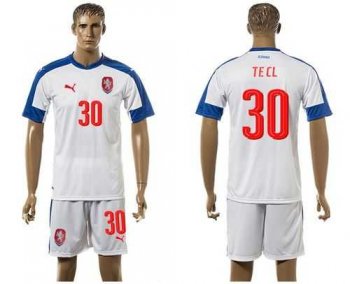 Czech #30 Tecl Away Soccer Country Jersey