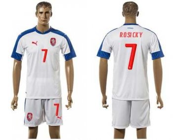 Czech #7 Posicky Away Soccer Country Jersey