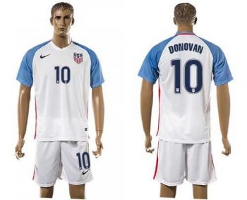 USA #10 Donova Home Soccer Country Jersey