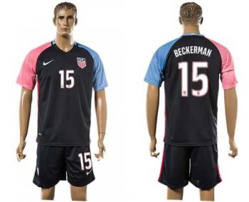 USA #15 Beckerman Away Soccer Country Jersey