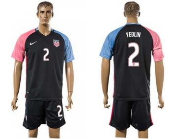 USA #2 Yedlin Away Soccer Country Jersey