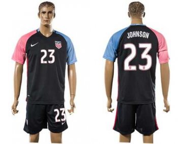 USA #23 Johnson Away Soccer Country Jersey