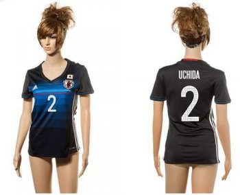 Women's Japan #2 Uchida Home Soccer Country Jersey