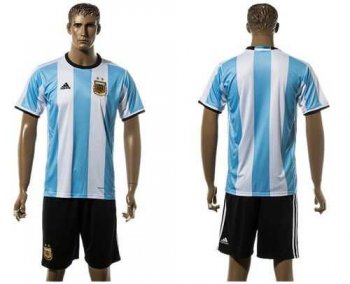 Argentina Blank Home Soccer Country Jersey