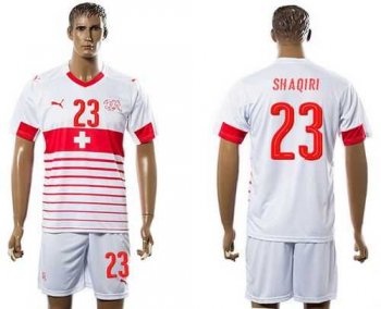 Switzerland #23 Shaqiri Away Soccer Country Jersey