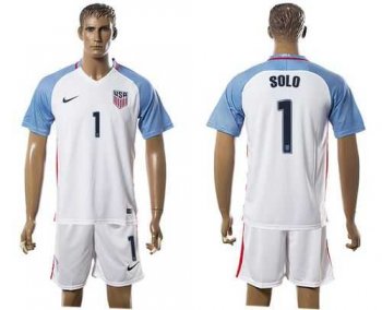 USA #1 Solo Home Soccer Country Jersey