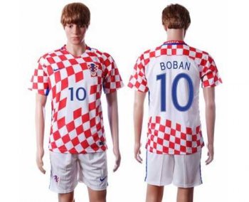 Croatia #10 Boban Home Soccer Country Jersey