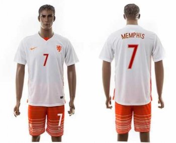 Holland #7 Memphis Away Soccer Country Jersey