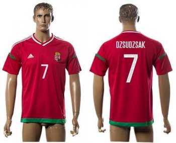 Hungary #7 Dzsudzsak Home Soccer Country Jersey